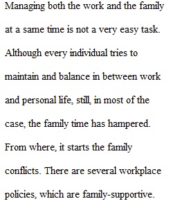 Managing Work and Family